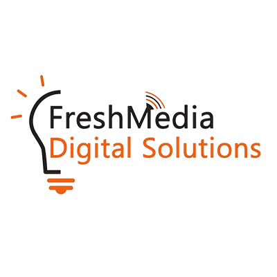 FreshMedia Digital Solutions logo design by Bharathan