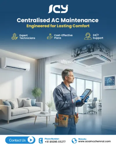 Social media poster designed for ICY AC Maintenance by Bharathan.P